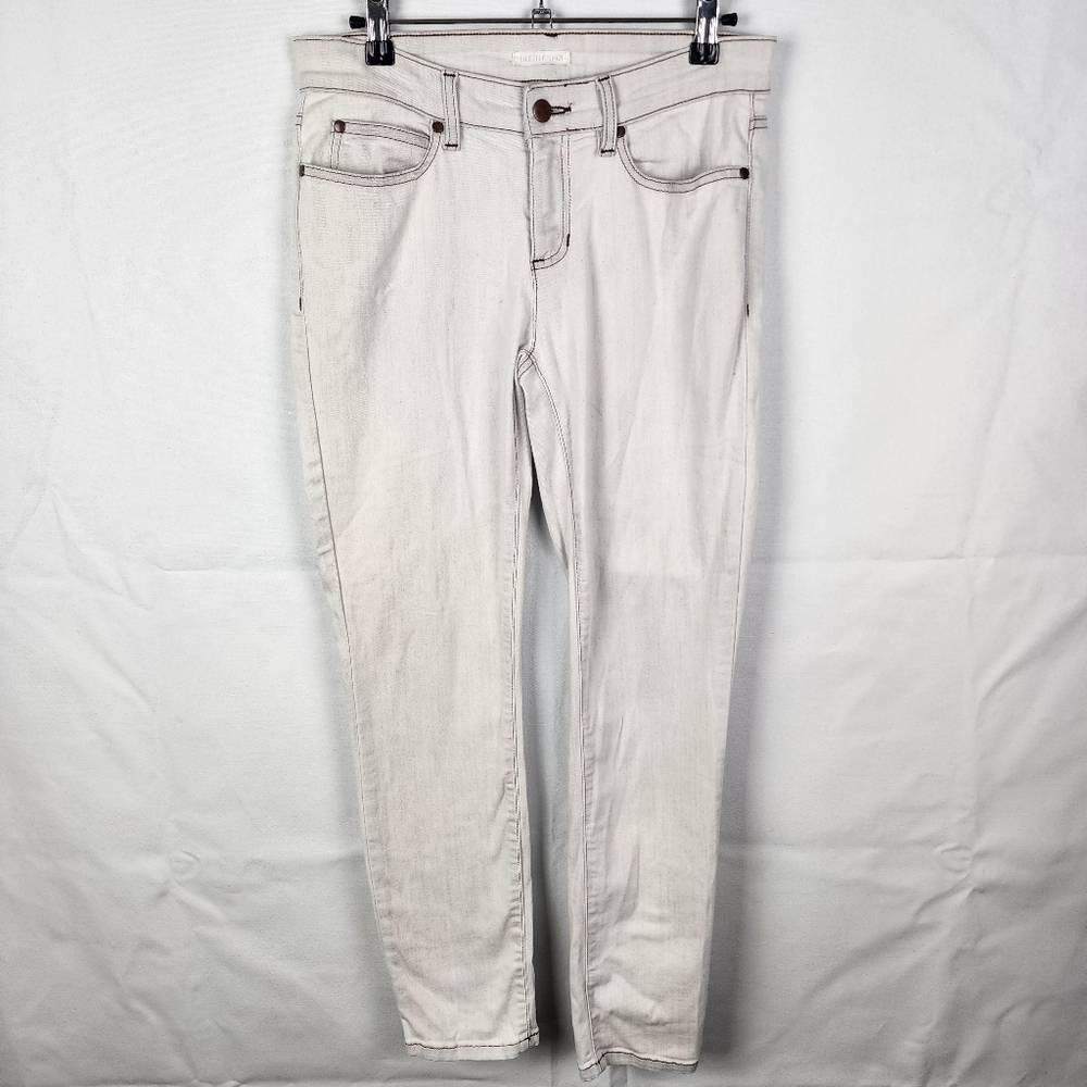 Eileen Fisher Skinny Jeans-Stretch Denim-Organic Cotton-Cement -Size 2 Pants
